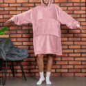 Bluzair Bluza Koc Hoodie Oversize Polska Różowy Froster