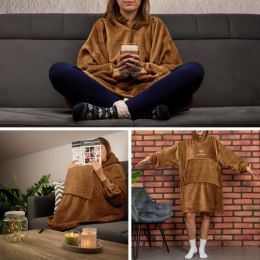 Bluzair SUPER MAMA - Bluza koc - Toffee - prezent na dzień matki Froster