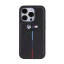 BMW Stamped Tricolor Stripe - Etui iPhone 15 Pro Max (czarny)