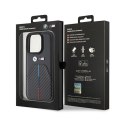 BMW Stamped Tricolor Stripe - Etui iPhone 15 Pro Max (czarny)