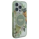 Guess IML Flower & Tonal Circle MagSafe - Etui iPhone 16 Pro Max (zielony)