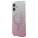 Guess IML Glitter Gradient MagSafe - Etui iPhone 16 (różowy)