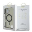 Guess IML Rhinestones MagSafe - Etui iPhone 16 Plus (czarny)