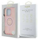 Guess IML Rhinestones MagSafe - Etui iPhone 16 Pro Max (różowy)