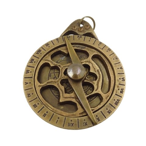 Astrolabium Brelok Mosiężny KR105 - Miniaturowy Instrument Astronomiczny