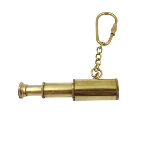 Brelok Luneta Key-0016 - Mosiężna Luneta, Upominek dla Odkrywcy