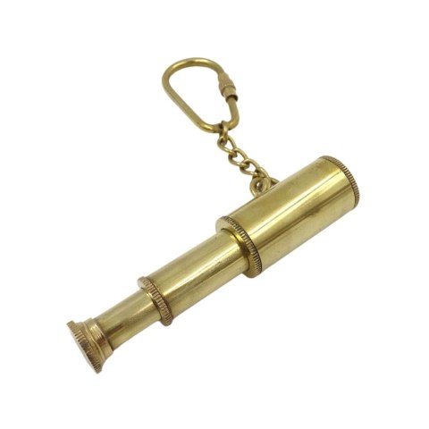 Brelok Luneta Key-0016 - Mosiężna Luneta, Upominek dla Odkrywcy