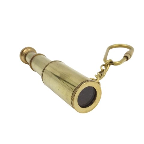 Brelok Luneta Key-0016 - Mosiężna Luneta, Upominek dla Odkrywcy