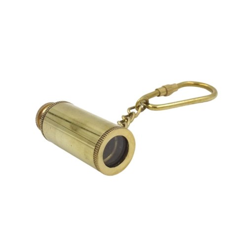 Brelok Luneta Key-0016 - Mosiężna Luneta, Upominek dla Odkrywcy