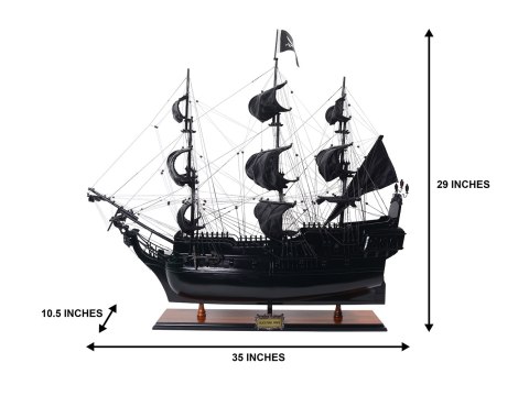 Czarna Perła Model Statku Pirackiego 89cm - BP80R - Ekskluzywny Prezent