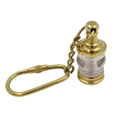 Lampa Żeglarska Breloczek Key-0118 - Mosiężna Lampa Okrętowa, Brelok do Kluczy