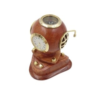 Mały Hełm Nurka Retro z Zegarem - Dekoracja - NC1220