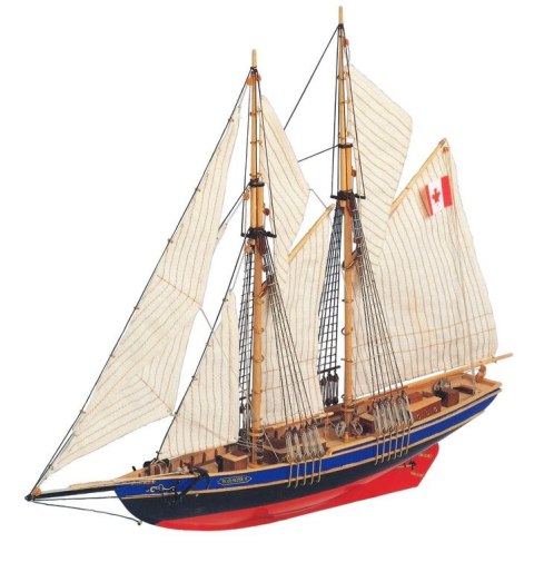 Bluenose II - Drewniany Model Szkunera do Sklejania - Skala 1:135