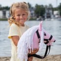 Mały Hobby Horse Skippi - koń na kiju - różowy A5 - lekki i poręczny Skippi