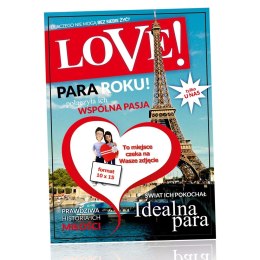 Ramka na zdjęcia LOVE okładka magazynu prezent Froster