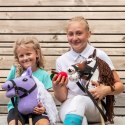 Skippi - lekki mały hobby horse A5 - lawendowy liliowy fioletowy - kantar Skippi