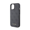 Guess 4G Metal Gold Logo - Etui iPhone 15 (szary)