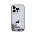 Karl Lagerfeld Liquid Glitter Choupette - Etui iPhone 15 Pro Max (przezroczysty)