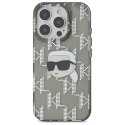 Karl Lagerfeld IML Karl Head Electroplated - Etui iPhone 16 Pro Max (czarny)