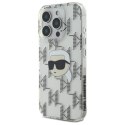 Karl Lagerfeld IML Karl Head Electroplated - Etui iPhone 16 Pro (przezroczysty)