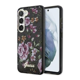 Guess Flower Collection - Etui Samsung Galaxy S23 (czarny)