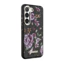 Guess Flower Collection - Etui Samsung Galaxy S23 (czarny)