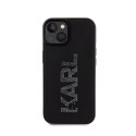 Karl Lagerfeld 3D Rubber Glitter Logo - Etui iPhone 15 (czarny)