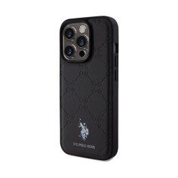 US Polo Assn Yoke Pattern - Etui iPhone 15 Pro Max (czarny)