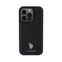 US Polo Assn Yoke Pattern - Etui iPhone 15 Pro Max (czarny)