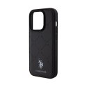 US Polo Assn Yoke Pattern - Etui iPhone 15 Pro (czarny)