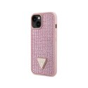 Guess Rhinestone Triangle - Etui iPhone 14 Plus (różowy)