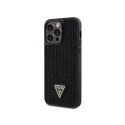 Guess Rhinestone Triangle - Etui iPhone 14 Pro Max (czarny)