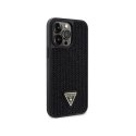 Guess Rhinestone Triangle - Etui iPhone 14 Pro Max (czarny)