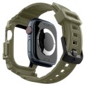 Spigen Rugged Armor Pro - Pasek z obudową do Apple Watch 10 46 mm (Vintage Khaki)