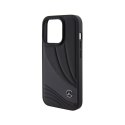 Mercedes Leather Wave Pattern - Etui iPhone 15 Pro (czarny)