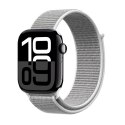 Crong Nylon - Pasek sportowy do Apple Watch 38/40/41/42 mm (Silver Grey)