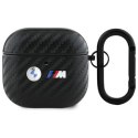 BMW Carbon Double Metal Logo - Etui AirPods 4 (czarny)