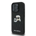 Karl Lagerfeld Monogram Karl & Choupette Head Pin - Etui iPhone 16 Pro (czarny)