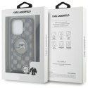 Karl Lagerfeld IML Crossbody Monogram Karl & Choupette Head MagSafe - Etui iPhone 16 Pro Max (czarny)