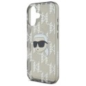 Karl Lagerfeld IML Karl Head Electroplated - Etui iPhone 16 (czarny)