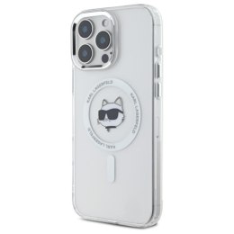 Karl Lagerfeld IML Metal Choupette Head MagSafe - Etui iPhone 16 Pro Max (biały)