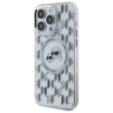 Karl Lagerfeld IML Monogram Karl & Choupette Head MagSafe - Etui iPhone 16 Pro (przezroczysty)