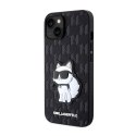 Karl Lagerfeld Saffiano Monogram NFT Choupette - Etui iPhone 14 Plus (Czarny)