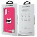 Karl Lagerfeld Silicone Choupette Head Print MagSafe - Etui iPhone 16 (fuksja)