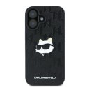 Karl Lagerfeld Monogram Choupette Head Pin - Etui iPhone 16 (czarny)