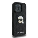 Karl Lagerfeld Monogram Karl Head Pin - Etui iPhone 16 Pro Max (czarny)