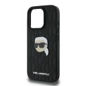 Karl Lagerfeld Monogram Karl Head Pin - Etui iPhone 16 Pro Max (czarny)