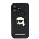 Karl Lagerfeld Monogram Karl Head Pin - Etui iPhone 16 (czarny)