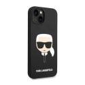 Karl Lagerfeld Silicone Ikonik Karl`s Head - Etui iPhone 14 (czarny)