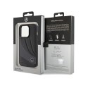 Mercedes Leather Wave Pattern - Etui iPhone 15 Pro Max (czarny)